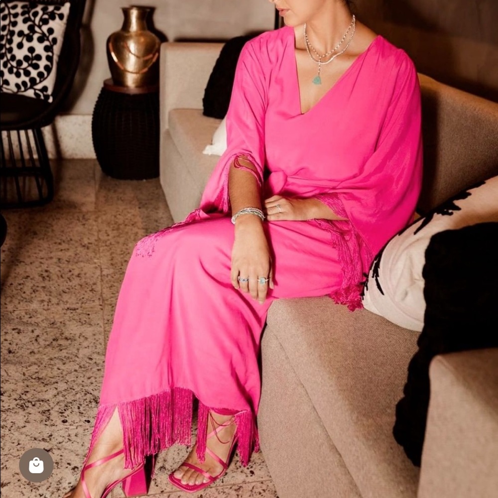 IORANE Pink Kaftan Marjorie Dress - Size XS - NWOT